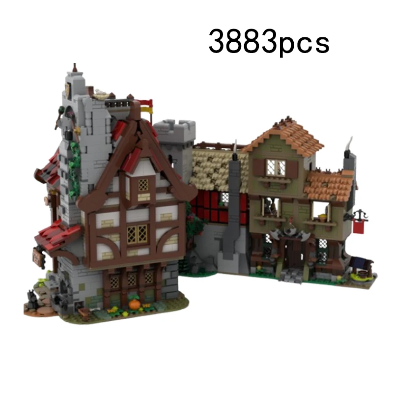 Маленькая головоломка MOC уличная модульная средневековая таверна креативная игрушка подарок орнамент модель строительные блоки
Маленькая головоломка MOC уличная модульная средневековая таверна креативная игрушка подарок орнамент модель строительные блоки