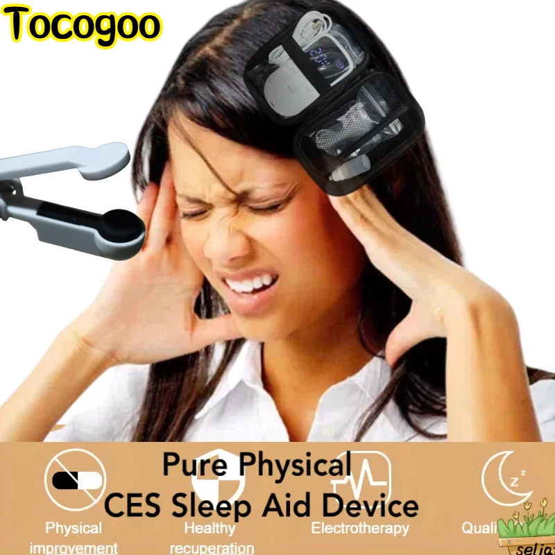 CES Sleeping Aid Микротоковая стимуляция Бессонница Электротерапия Устройство Тревога Депрессия Мигрень Снимает боль в голове Расслабление
CES Sleeping Aid Микротоковая стимуляция Бессонница Электротерапия Устройство Тревога Депрессия Мигрень Снимает боль в голове Расслабление