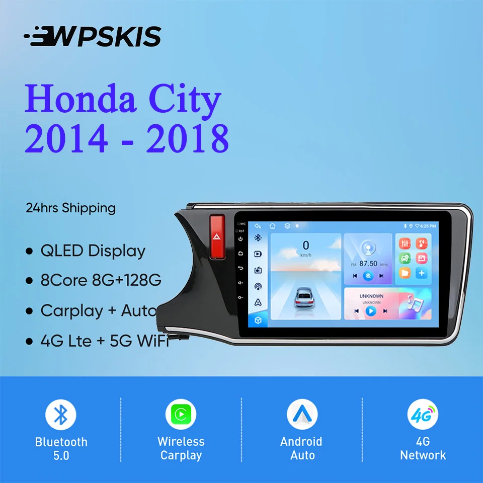 Android 14.0 8G+128G For Honda City 2014 - 2018 Car Gps Navi Monitor Autoradio Audio Video Multimedia HU Tape Recorder CarPlay
Android 14.0 8G+128G For Honda City 2014 - 2018 Car Gps Navi Monitor Autoradio Audio Video Multimedia HU Tape Recorder CarPlay