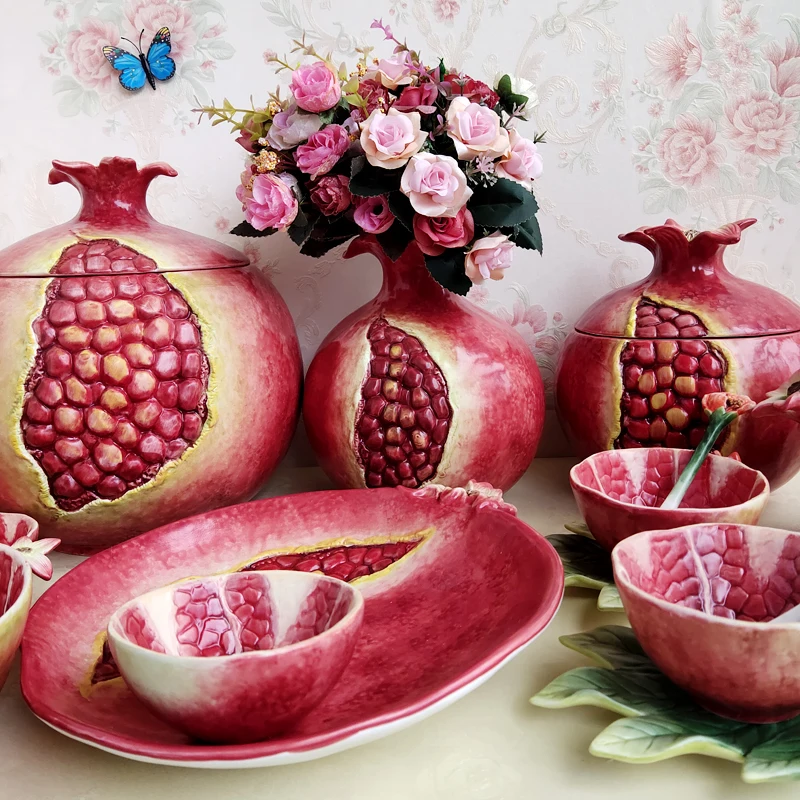 Ceramic Plates Dessert Wooden Plates and Bowls Ceramic Bowls Ceramic Pomegranate Teapot Afternoon Tea Coffee Cup Teacup
Ceramic Plates Dessert Wooden Plates and Bowls Ceramic Bowls Ceramic Pomegranate Teapot Afternoon Tea Coffee Cup Teacup