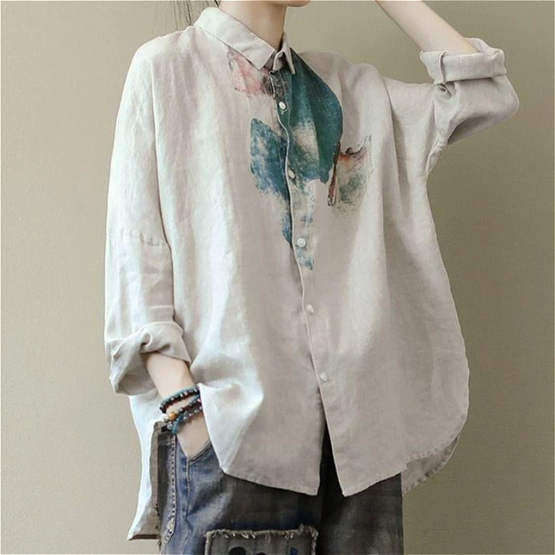 Blouses Women Shirt Turn Down Collar Full Sleeve Tops Print Y2k Streetwear Elegant Splice Shirts Casual Loose Summer 2026
Blouses Women Shirt Turn Down Collar Full Sleeve Tops Print Y2k Streetwear Elegant Splice Shirts Casual Loose Summer 2026