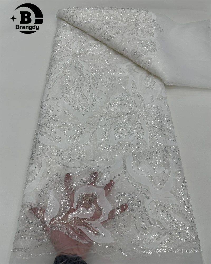 3D African Mesh Lace Fabric Dubai Tulle Lace Fabric 2025 High Quality French Sequin Lace Fabric Bridal Party Dress Sewn 5 Yards
3D African Mesh Lace Fabric Dubai Tulle Lace Fabric 2025 High Quality French Sequin Lace Fabric Bridal Party Dress Sewn 5 Yards