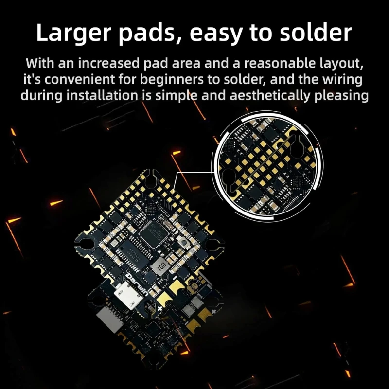Высокая эффективность 45A F4 Flight Controller ESC с портативным дизайном для гоночных беспилотников и кинематографических
Высокая эффективность 45A F4 Flight Controller ESC с портативным дизайном для гоночных беспилотников и кинематографических