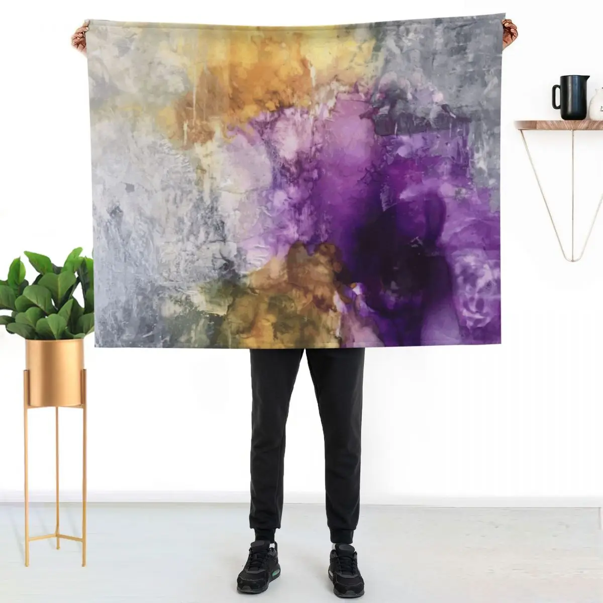 purple and yellow Throw Blanket Machine Washable Soft Warm Blanket
purple and yellow Throw Blanket Machine Washable Soft Warm Blanket