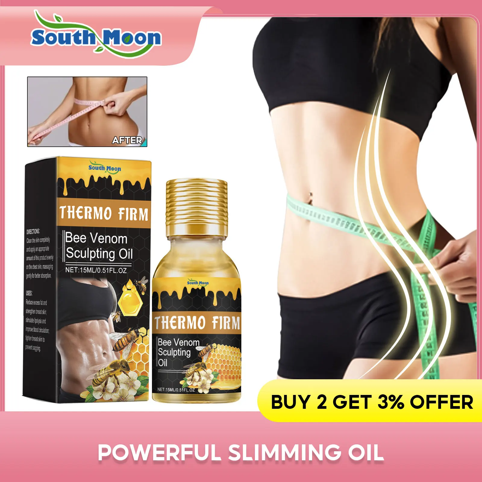 Abdominal Fat Reducing Oils Rapid Fat Burning Waist Cellulite Removal Improve Skin Sagging Firming Body Slimming Massage Oil
Abdominal Fat Reducing Oils Rapid Fat Burning Waist Cellulite Removal Improve Skin Sagging Firming Body Slimming Massage Oil
