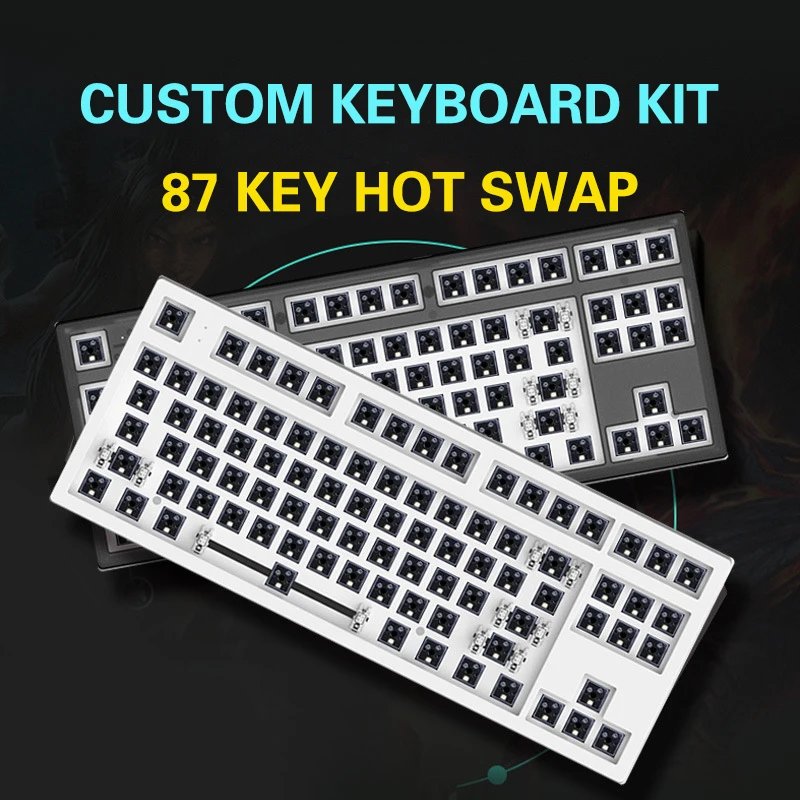 K87 Full Key Programmable Gaming Esports Keyboard Kit Bluetooth Wireless Three Mode Mechanical Keyboard Kit Keyboard Accessories
K87 Full Key Programmable Gaming Esports Keyboard Kit Bluetooth Wireless Three Mode Mechanical Keyboard Kit Keyboard Accessories