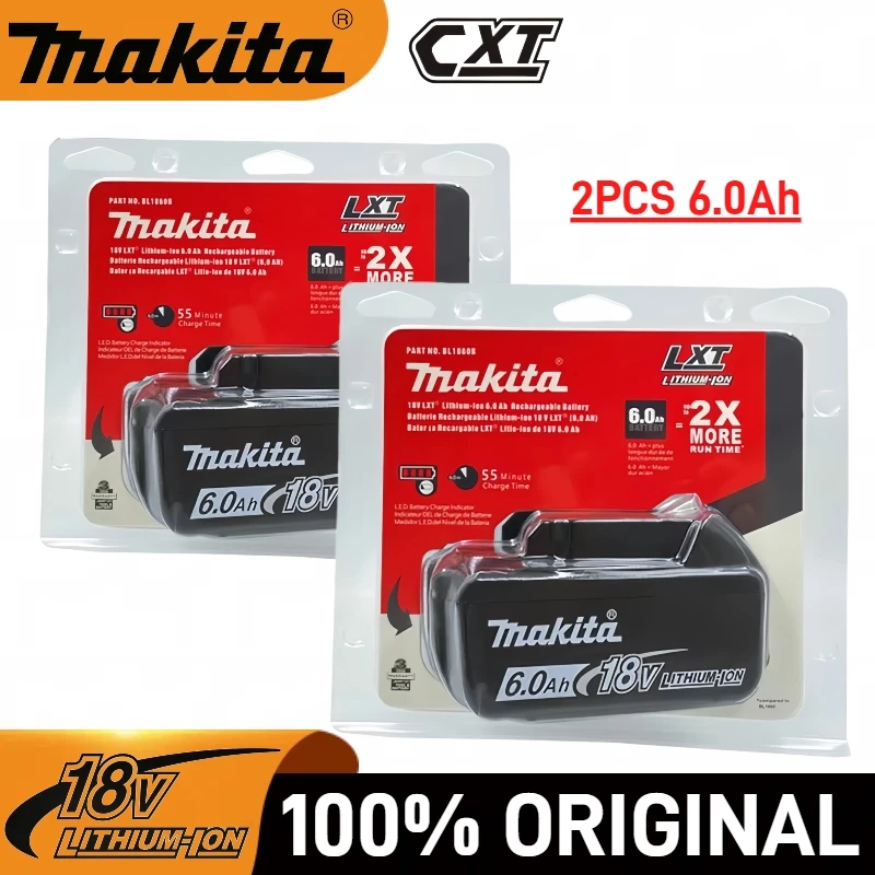 100% Original Makita battery, 6000mAh Makita 18V Battery, for BL1860B BL1840 BL1830B BL1850B BL1815 Replacement Battery
100% Original Makita battery, 6000mAh Makita 18V Battery, for BL1860B BL1840 BL1830B BL1850B BL1815 Replacement Battery
