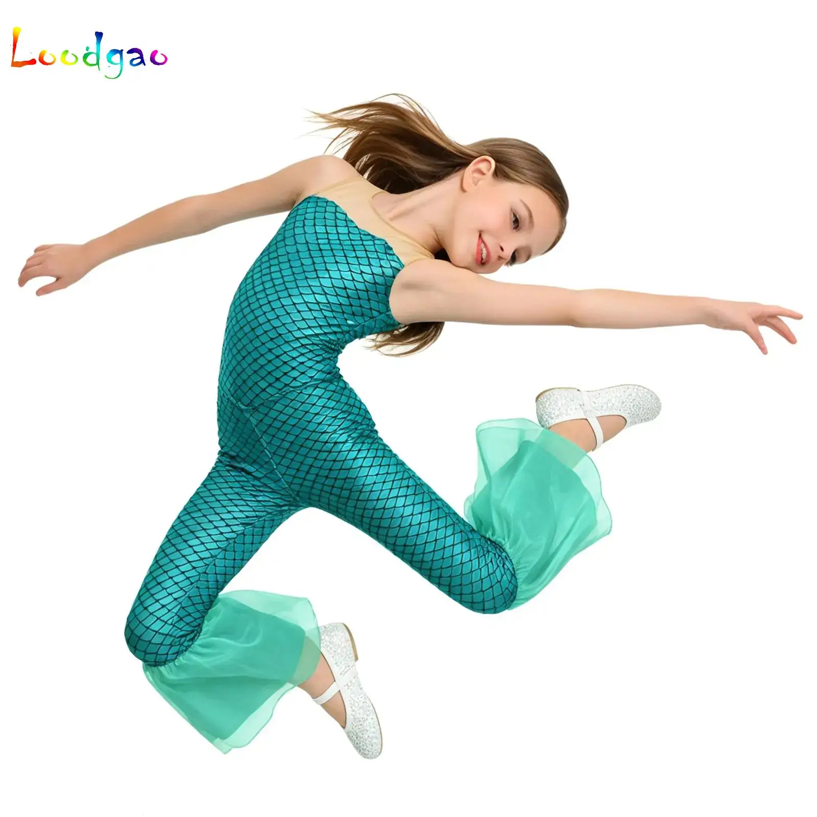 Kids Girls Mermaid Princess Fish Scale Printed Jumpsuit One-piece Mesh Sleeveless Ballet Gymnastics Flared Leotard Unitards Wear
Kids Girls Mermaid Princess Fish Scale Printed Jumpsuit One-piece Mesh Sleeveless Ballet Gymnastics Flared Leotard Unitards Wear