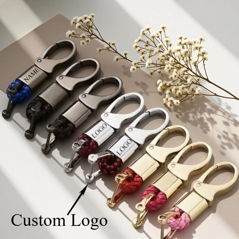 Personalized Fashionable Woven Rope Keychain Custom Logo Name Women Men Key Ring Chain Horseshoe Buckle Car Keyring Gift
Personalized Fashionable Woven Rope Keychain Custom Logo Name Women Men Key Ring Chain Horseshoe Buckle Car Keyring Gift