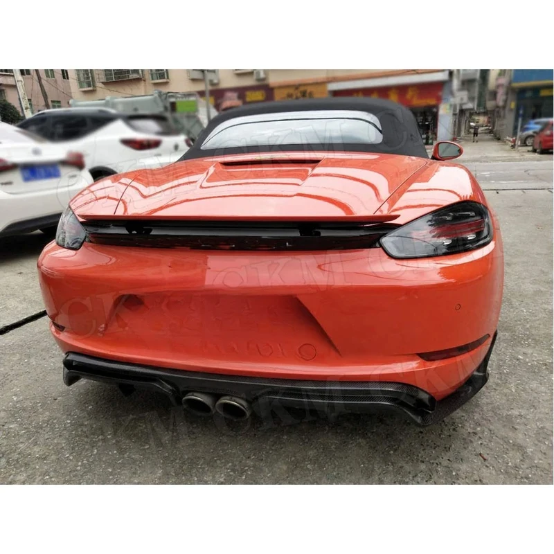 For 718 Cayman Boxster Base S Coupe 2017 2018 Car Rear Bumper Lip Diffuser Spoiler Fit Carbon Fiber Skid Plate Guard
For 718 Cayman Boxster Base S Coupe 2017 2018 Car Rear Bumper Lip Diffuser Spoiler Fit Carbon Fiber Skid Plate Guard