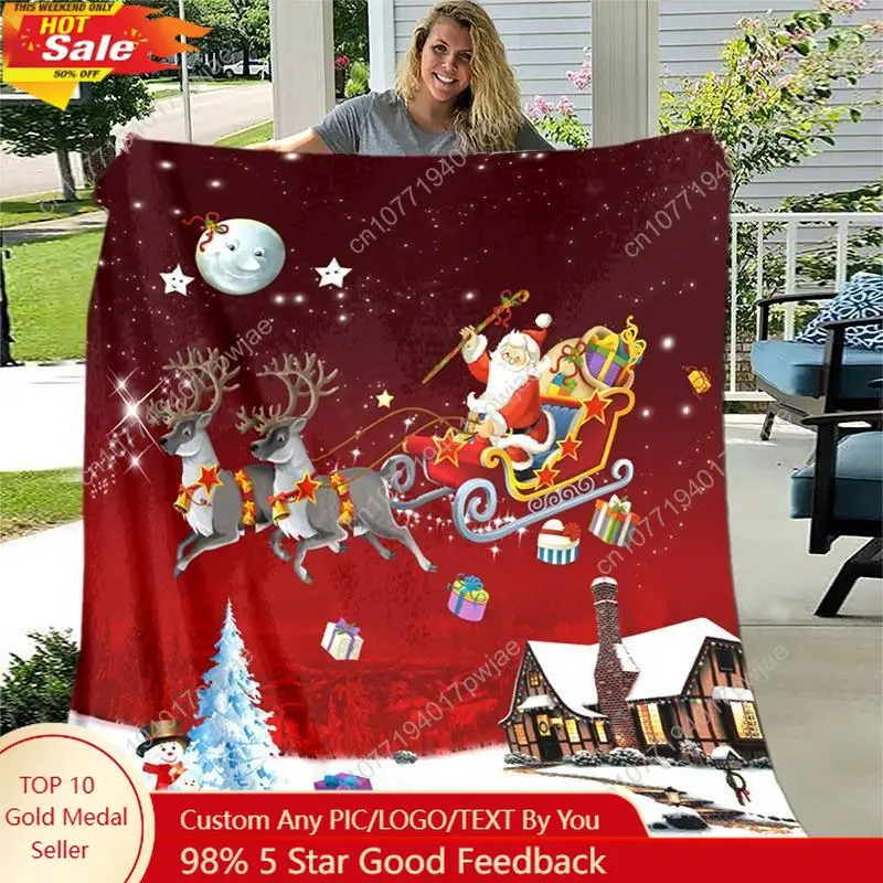 Christmas themed printed flannel blanket suitable for sofa bed travel camping living room office suitable Custom blankets
Christmas themed printed flannel blanket suitable for sofa bed travel camping living room office suitable Custom blankets