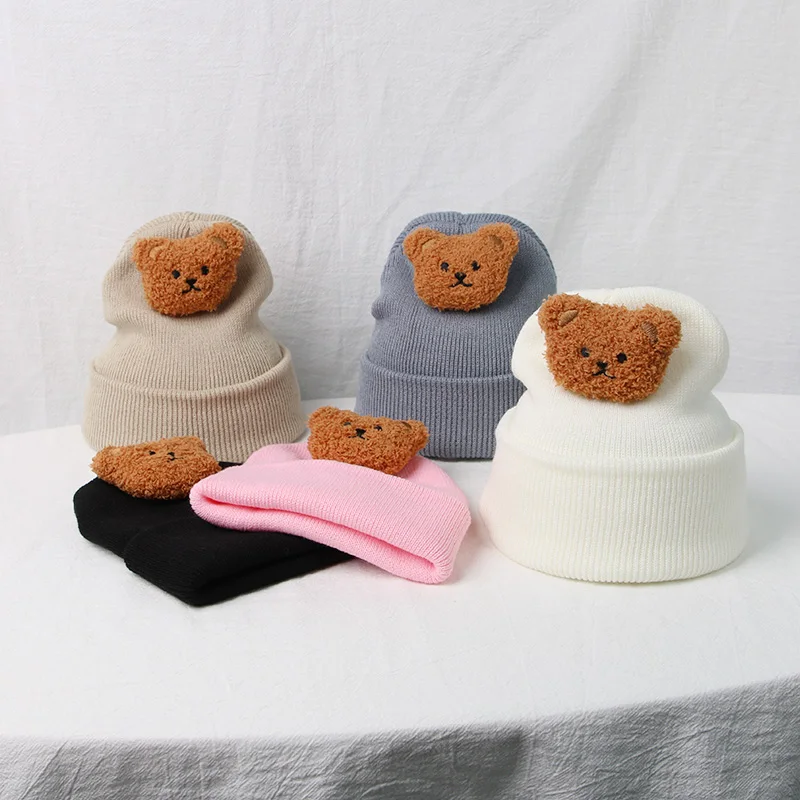 Korean Baby Autumn Winter Hat Cute Bear Knitted Warm Newborn Cap Infant Beanie Solid Color Baby Girl Boy Soft Crochet Hats
Korean Baby Autumn Winter Hat Cute Bear Knitted Warm Newborn Cap Infant Beanie Solid Color Baby Girl Boy Soft Crochet Hats