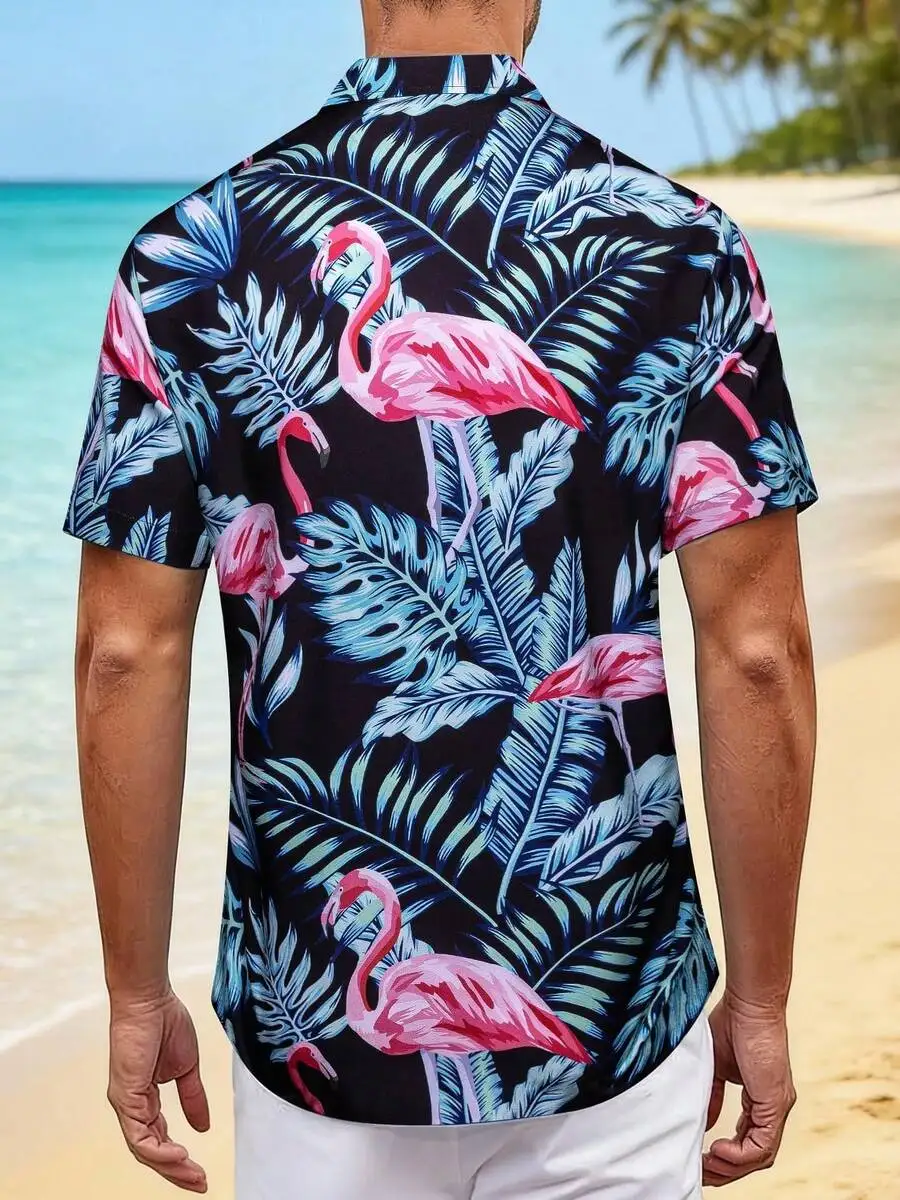 Mens Hawaiian Shirt With Regular Fit Pink Tropical Print Cotton Feel Fabric Beach Party Casual
Mens Hawaiian Shirt With Regular Fit Pink Tropical Print Cotton Feel Fabric Beach Party Casual