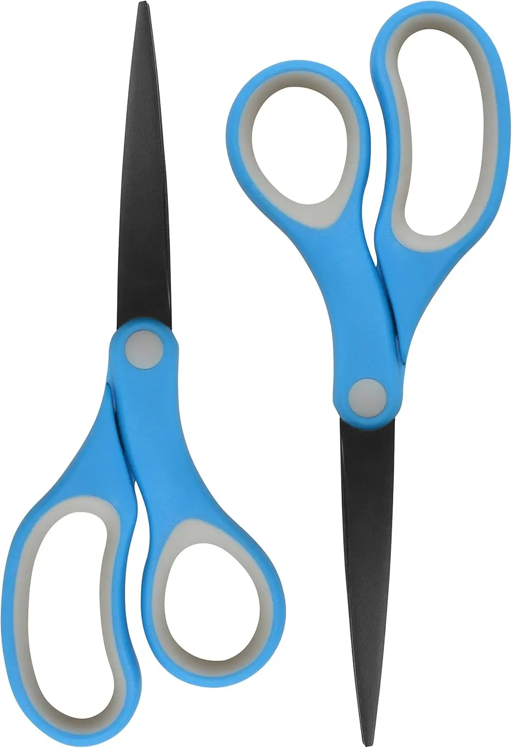 8-Inch Non-Stick Titanium-Bonded Scissors for Office and Home, Blue/Gray, 2 Pack
8-Inch Non-Stick Titanium-Bonded Scissors for Office and Home, Blue/Gray, 2 Pack
