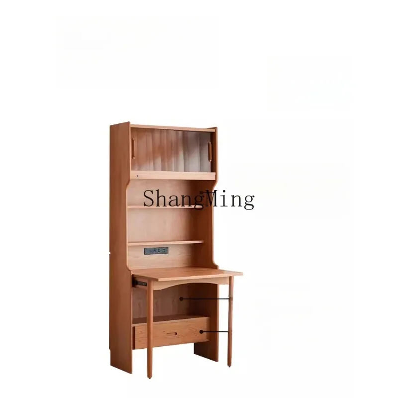 CL modern simple solid wood narrow-sided desk cabinet integrated, folding home learning small apartment cherry wood
CL modern simple solid wood narrow-sided desk cabinet integrated, folding home learning small apartment cherry wood