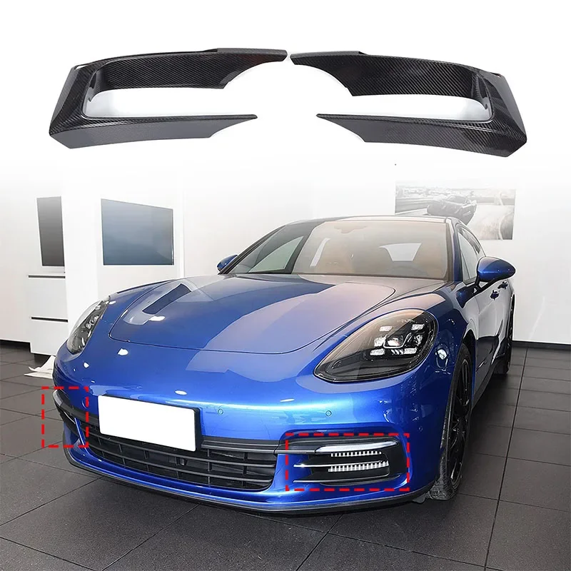 For Porsche Panamera 971 Real Dry Carbon Fiber Car Front Fog Light Lamp Cover Trim Protection Car Exterior Accessories 2017-2020
For Porsche Panamera 971 Real Dry Carbon Fiber Car Front Fog Light Lamp Cover Trim Protection Car Exterior Accessories 2017-2020