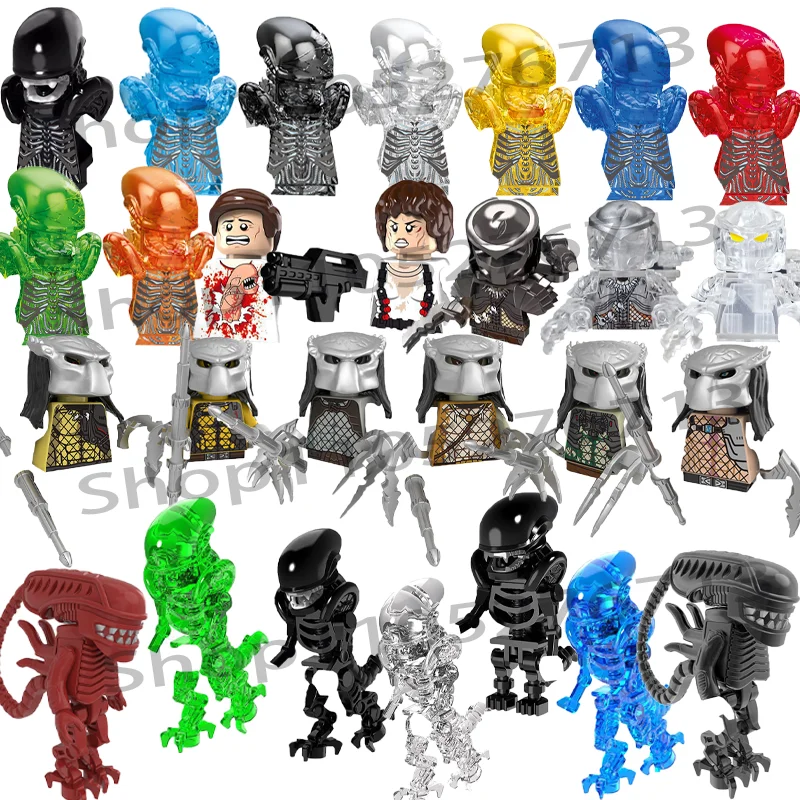 Конструктор-фигурки из серии фильмов «Чужие» и «Хищники», кирпичики для сборки, MOC DIY игрушки для детей
Конструктор-фигурки из серии фильмов «Чужие» и «Хищники», кирпичики для сборки, MOC DIY игрушки для детей