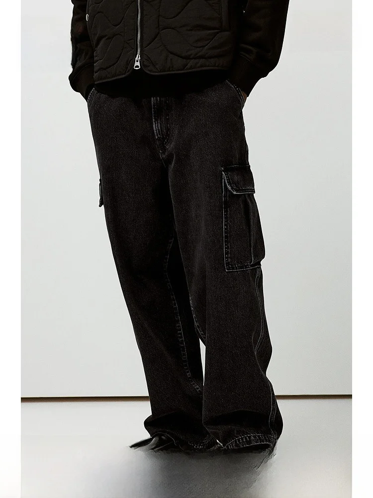 Comfortable Loose Workwear Denim Jeans for Men Retro Style Long Pants Cotton 100% H&M Brand Regular Thickness Autumn Season
Comfortable Loose Workwear Denim Jeans for Men Retro Style Long Pants Cotton 100% H&M Brand Regular Thickness Autumn Season