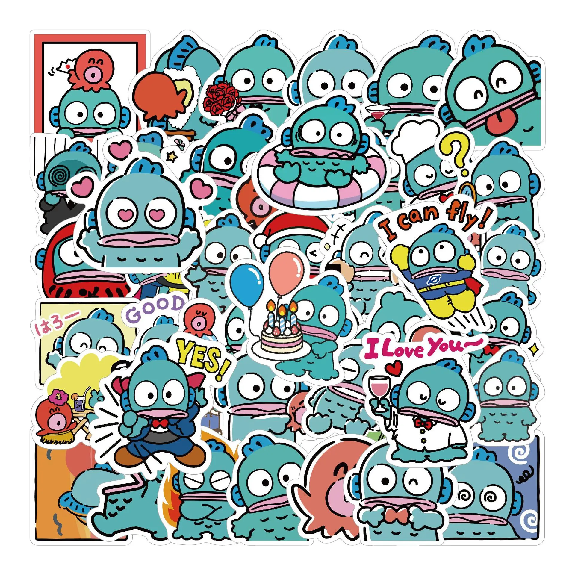 10/30/50PCS Kawaii Sanrio Hangyodon Stickers Cartoon Cute Funny Graffiti Decals Kids ToyCute DIY Laptop Phone Case Luggage
10/30/50PCS Kawaii Sanrio Hangyodon Stickers Cartoon Cute Funny Graffiti Decals Kids ToyCute DIY Laptop Phone Case Luggage