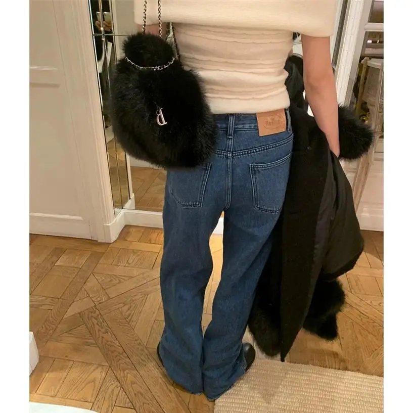 Spring Summer High Waist Wide Leg Jeans Straight Cut Loose Fit Slimming Pure Color Casual Sle Blue Long Pants
Spring Summer High Waist Wide Leg Jeans Straight Cut Loose Fit Slimming Pure Color Casual Sle Blue Long Pants