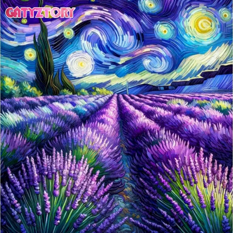 GATYZTORY Diy Diamond Mosaic Lavender Landscape Kit Full Diamond Painting Mosaic Wall Art Decor For Home New Collection
GATYZTORY Diy Diamond Mosaic Lavender Landscape Kit Full Diamond Painting Mosaic Wall Art Decor For Home New Collection 