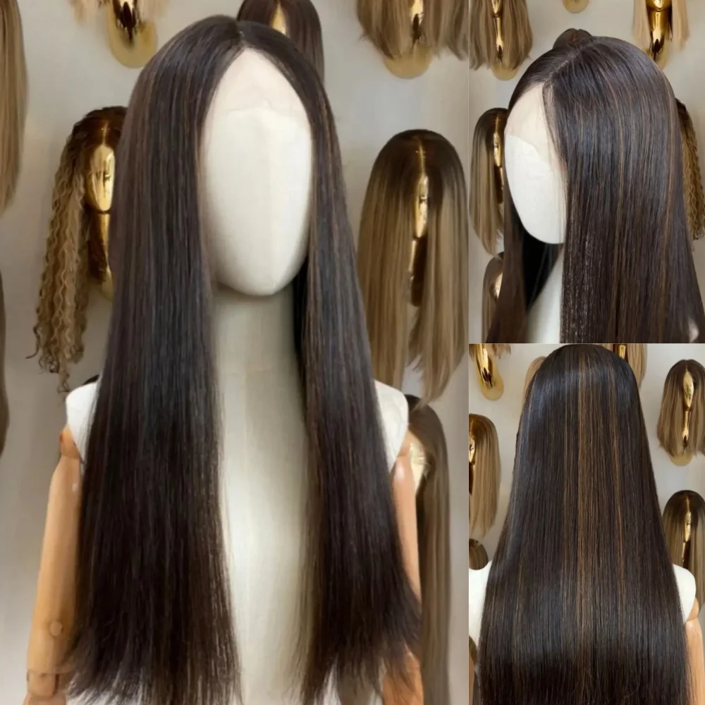 Синтетические парики с кружевной застежкой 13x4, плотность 200, натуральные прямые волосы, темно-коричневые с мелированием, высококачественные парики для женщин, парики для брюнеток
Синтетические парики с кружевной застежкой 13x4, плотность 200, натуральные прямые волосы, темно-коричневые с мелированием, высококачественные парики для женщин, парики для брюнеток