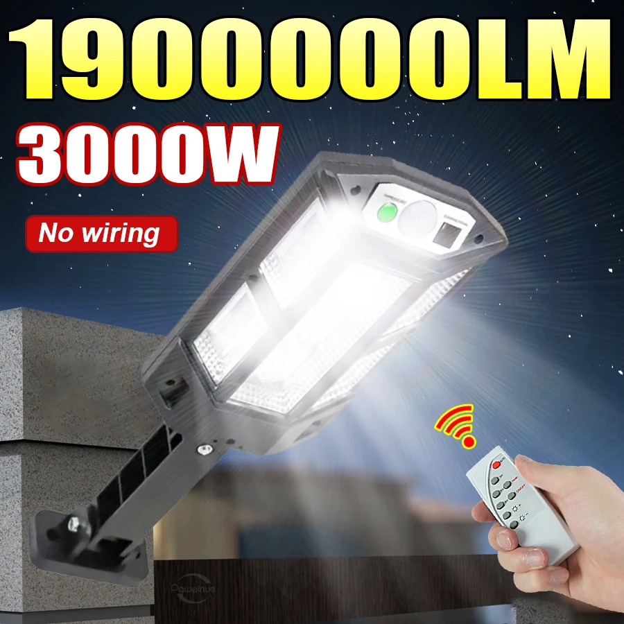 1900000LM 3000 Вт солнечные светодиодные фонари уличная солнечная лампа датчик движения 3 режима водонепроницаемый IP65 солнечный садовый светильник уличный дворовый фонарь
1900000LM 3000 Вт солнечные светодиодные фонари уличная солнечная лампа датчик движения 3 режима водонепроницаемый IP65 солнечный садовый светильник уличный дворовый фонарь