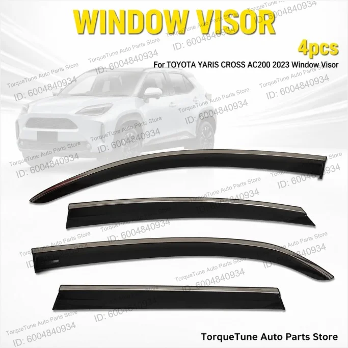 Premium Direct Fit Easy Installation Durable Window Visor Wind Deflector For TOYOTA YARIS CROSS AC200 2023 Weather Shield
Premium Direct Fit Easy Installation Durable Window Visor Wind Deflector For TOYOTA YARIS CROSS AC200 2023 Weather Shield