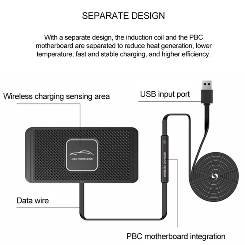 15W Car Wireless Charger Mat Silicone Non-Slip Pad for iPhone15 14 13 12 ProMax Samsung Car Wireless Phone Charger Fast Charging
15W Car Wireless Charger Mat Silicone Non-Slip Pad for iPhone15 14 13 12 ProMax Samsung Car Wireless Phone Charger Fast Charging