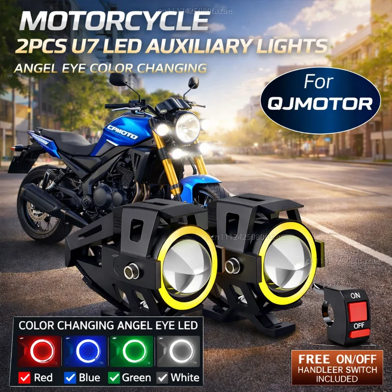 Waterproof Motorcycle LED Headlight 3000LMW U7 Motorbike LED Driving Fog Spot Light with Switch For QJMOTOR SRT SRV SRK 300 350
Waterproof Motorcycle LED Headlight 3000LMW U7 Motorbike LED Driving Fog Spot Light with Switch For QJMOTOR SRT SRV SRK 300 350