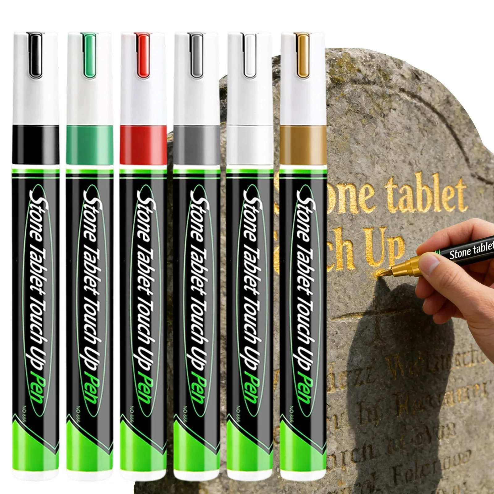 Tombstone Marker Inscription Restoration Pen Oil Based Quick Dry Weatherproof Touch Up Paint Pen For Granite Stone
Tombstone Marker Inscription Restoration Pen Oil Based Quick Dry Weatherproof Touch Up Paint Pen For Granite Stone