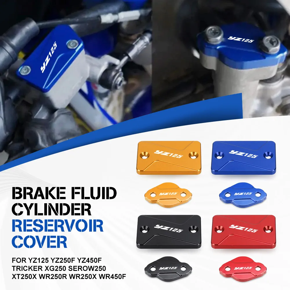 CNC Front Rear Brake Reservoir Fluid Cover For YAMAHA YZ125 YZ250F YZ450F Tricker XG250 SEROW250 XT250X WR250R WR250X WR450F
CNC Front Rear Brake Reservoir Fluid Cover For YAMAHA YZ125 YZ250F YZ450F Tricker XG250 SEROW250 XT250X WR250R WR250X WR450F