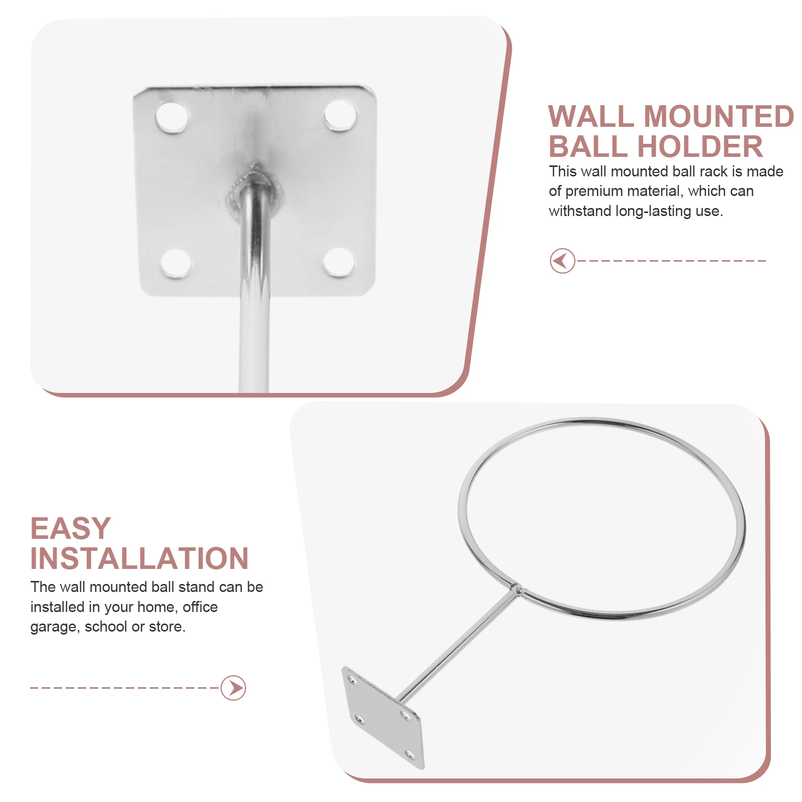 6pcs Wall Fixed Ball Holder Basketball Stand Mount Storage Rack for Sports Gym Sturdy Durable Display Organizer
6pcs Wall Fixed Ball Holder Basketball Stand Mount Storage Rack for Sports Gym Sturdy Durable Display Organizer