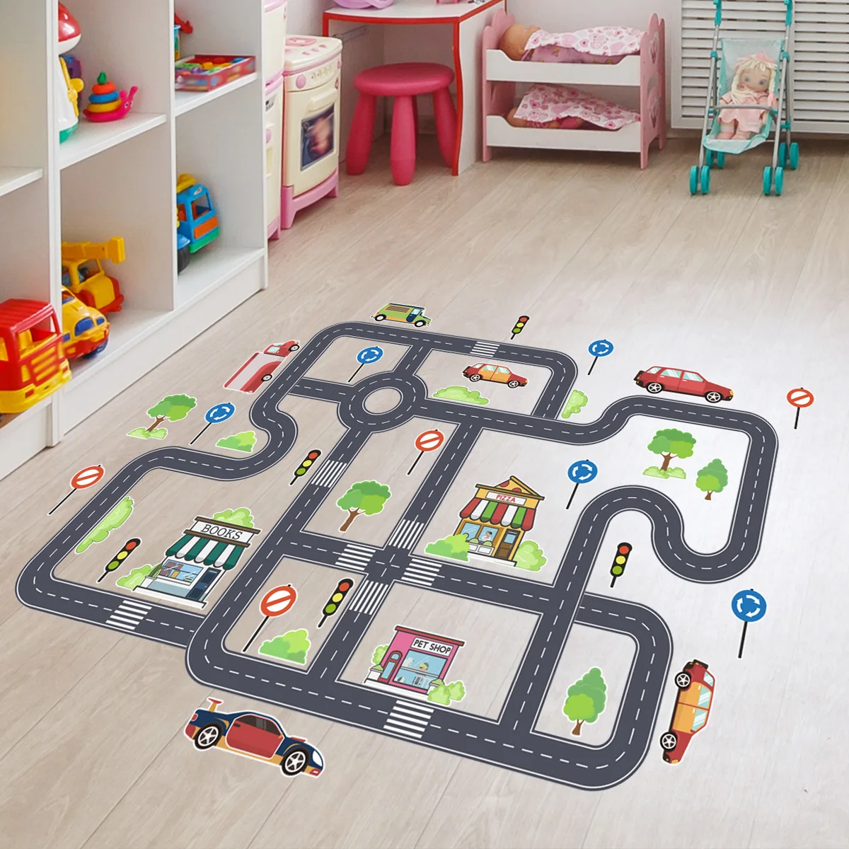 2pcs Car Road Signs Cartoon Wall Stickers Children's Room Decoration Wall Stickers Living Room Creative Game Funny Wall Stickers
2pcs Car Road Signs Cartoon Wall Stickers Children's Room Decoration Wall Stickers Living Room Creative Game Funny Wall Stickers