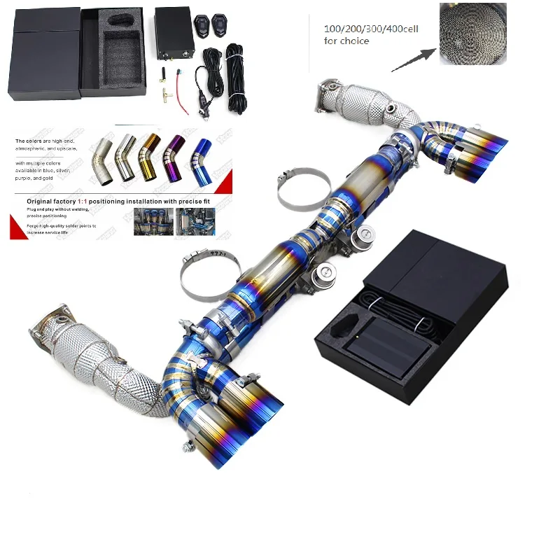 Custom Valved Sport Titanium Exhaust For Porsche 911 997/997.1 Turbo 3.6T 2004-2007 Cat Downpipe X-pipe Axle Back Enhanced Sound
Custom Valved Sport Titanium Exhaust For Porsche 911 997/997.1 Turbo 3.6T 2004-2007 Cat Downpipe X-pipe Axle Back Enhanced Sound