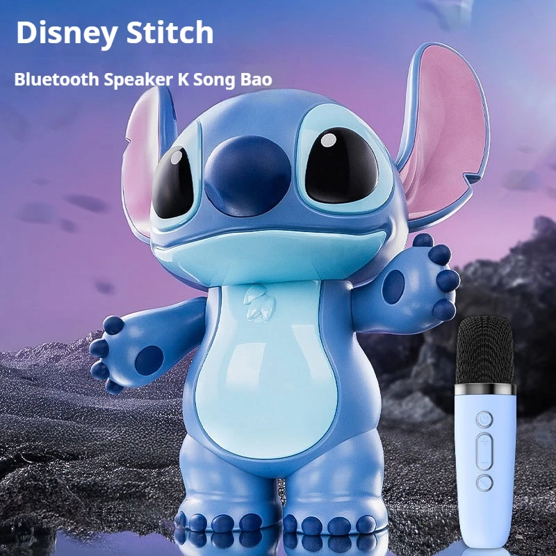 Disney Stitch With Microphone Bluetooth Speaker Anime Figures Figurine Model Ornament Children'S Toys Holiday Birthday Gifts
Disney Stitch With Microphone Bluetooth Speaker Anime Figures Figurine Model Ornament Children'S Toys Holiday Birthday Gifts