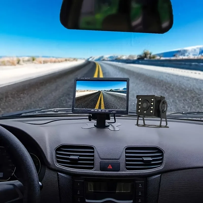17.78cm HD Monitor Rear view Camera with Night Vision Backup Camera Kit Heavy Duty Easy Installation12V/24V Compatibility
17.78cm HD Monitor Rear view Camera with Night Vision Backup Camera Kit Heavy Duty Easy Installation12V/24V Compatibility