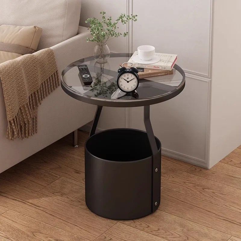 Simple sofa edge, small round table in bedroom and living room
Simple sofa edge, small round table in bedroom and living room