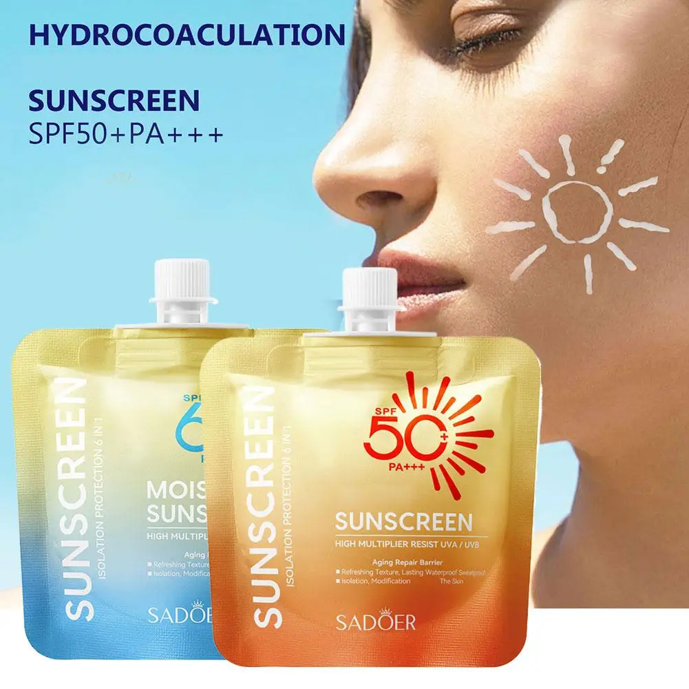 Sunscreen SPF50 PA+++ Sunblock For SADOER Moisturizing Light And Non-greasy Waterproof And Sweat-proof Skincare Facial Suns A5U7
Sunscreen SPF50 PA+++ Sunblock For SADOER Moisturizing Light And Non-greasy Waterproof And Sweat-proof Skincare Facial Suns A5U7