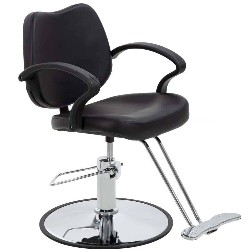 Barber Chair,Hydraulic Styling Chair,PU Leather,Adjustable Height,Footrest,Anti-Slip Chrome Base, Customized
Barber Chair,Hydraulic Styling Chair,PU Leather,Adjustable Height,Footrest,Anti-Slip Chrome Base, Customized