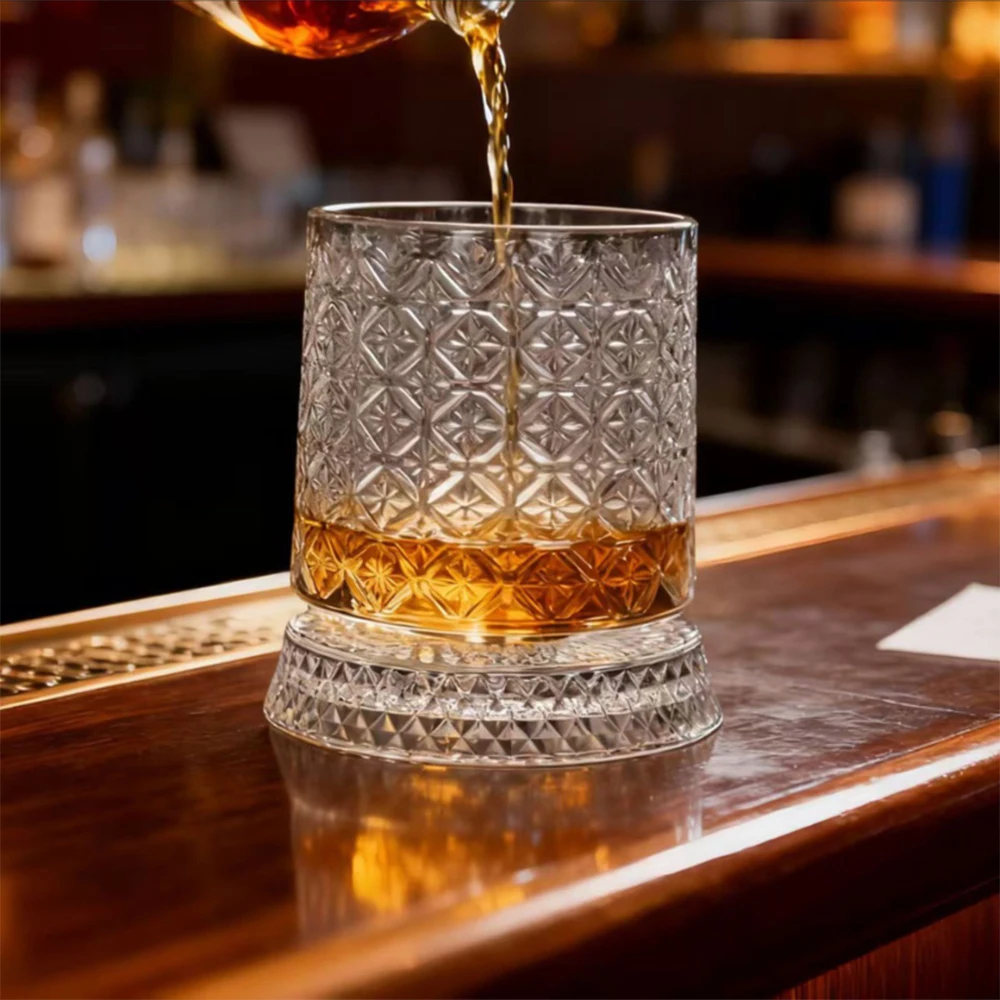 Creative rotatable whiskey glass, New style tumbler beer mug, Home Bar Wine Glass, Glassware for wine, 270ml
Creative rotatable whiskey glass, New style tumbler beer mug, Home Bar Wine Glass, Glassware for wine, 270ml