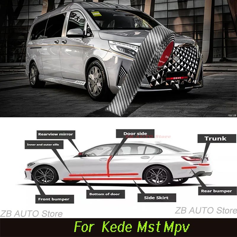 For Kede Mst Mpv Strong adhesive bumper strip, front and rear lip side skirts, collision and scratch resistant, suitable
For Kede Mst Mpv Strong adhesive bumper strip, front and rear lip side skirts, collision and scratch resistant, suitable