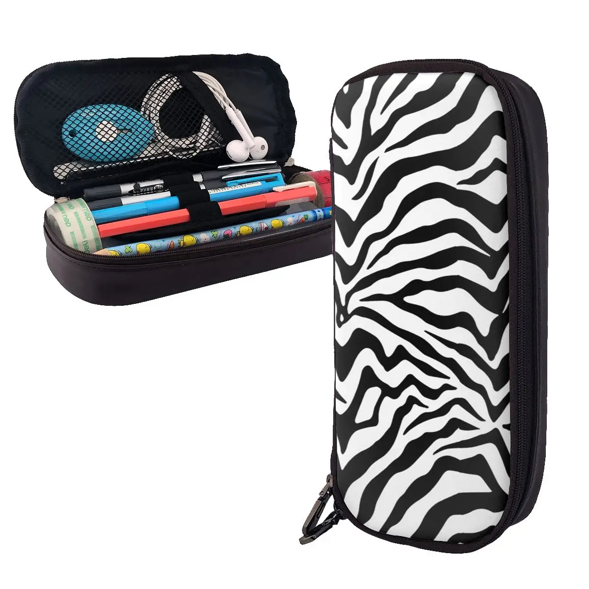 Zebra Print Leather Pencil Case Pen Holder Storage Stationery Supplies Pen Box Pencil Bag for Boy Girl School
Zebra Print Leather Pencil Case Pen Holder Storage Stationery Supplies Pen Box Pencil Bag for Boy Girl School