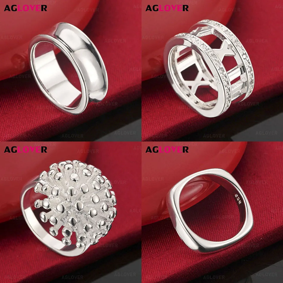 AGLOVER 925 Sterling Silver 5-10# Roman Numeral Zircon Ring Feminine Fashion Gift Jewelry
AGLOVER 925 Sterling Silver 5-10# Roman Numeral Zircon Ring Feminine Fashion Gift Jewelry