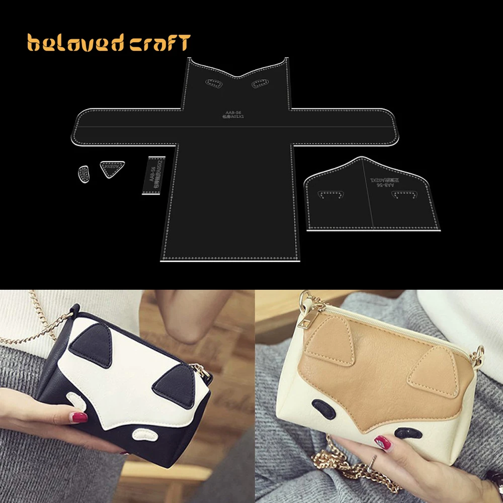 Кожаная сумка BelovedCraft с акриловыми шаблонами для сумки через плечо с мультяшной тематикой
Кожаная сумка BelovedCraft с акриловыми шаблонами для сумки через плечо с мультяшной тематикой