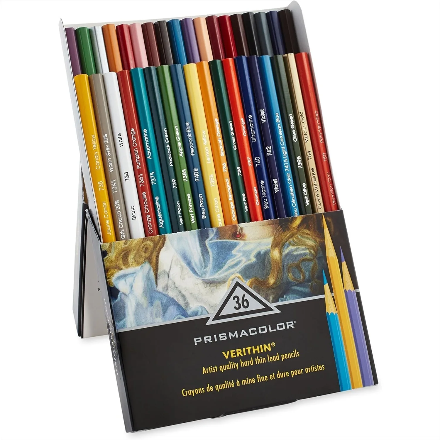 Prismacolor Premier Verithin Colored Pencils for Adult Coloring, 36 Pack, Thin Cores for Details and Edges
Prismacolor Premier Verithin Colored Pencils for Adult Coloring, 36 Pack, Thin Cores for Details and Edges