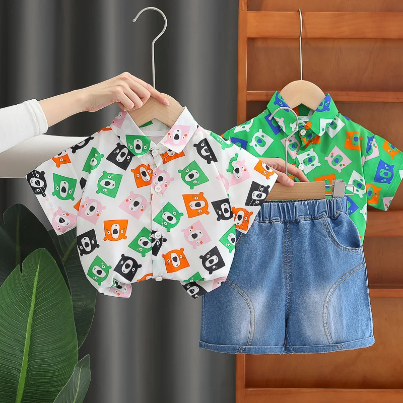 Boys' summer clothing 2025 new style summer new style baby shirt short sleeved two-piece set children's summer clothes
Boys' summer clothing 2025 new style summer new style baby shirt short sleeved two-piece set children's summer clothes