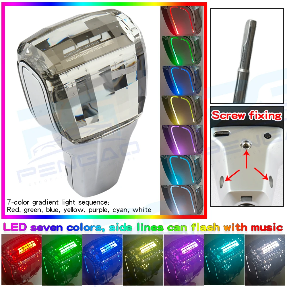 For Peugeot 307 207 308 407 607 RCZ 206 408 2008 308 3008 with LED light colorful car audio crystal gear lever gear shift knob
For Peugeot 307 207 308 407 607 RCZ 206 408 2008 308 3008 with LED light colorful car audio crystal gear lever gear shift knob