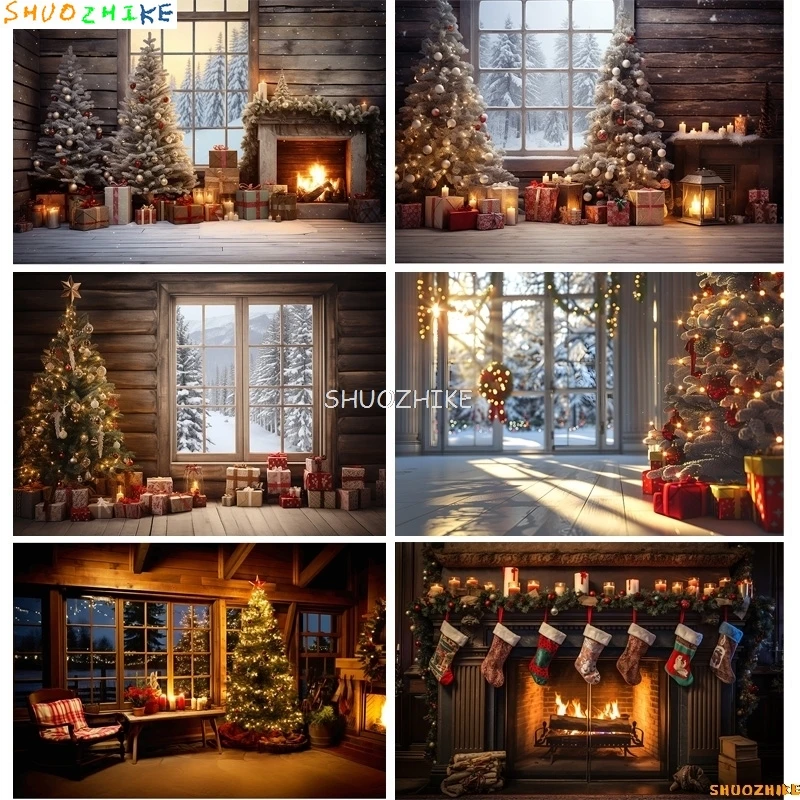 Christmas Tree With Wooden Floor Photography Backdrops Pinecones Snow Fireplace New Year Winter Holiday Party Background DT-28
Christmas Tree With Wooden Floor Photography Backdrops Pinecones Snow Fireplace New Year Winter Holiday Party Background DT-28