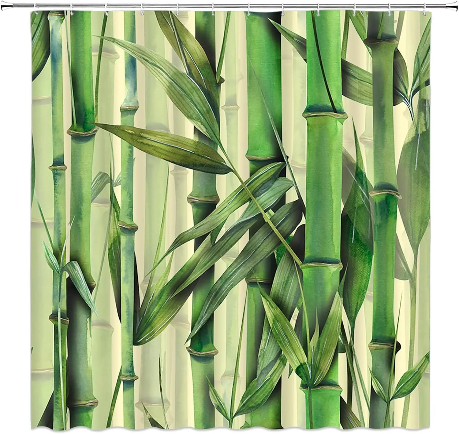 Watercolor Green Bamboo Forest Pattern Waterproof Shower Curtain 180x180cm Nature Scenery Print Bath Curtain for Spa Style Decor
Watercolor Green Bamboo Forest Pattern Waterproof Shower Curtain 180x180cm Nature Scenery Print Bath Curtain for Spa Style Decor